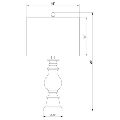 Wahlburg - Drum Shade Table Lamp - Oatmeal