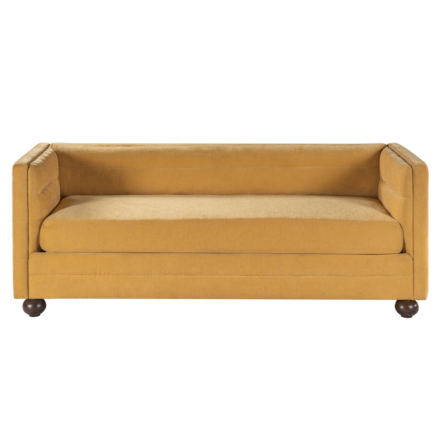3 Seater Sofa Upholstery With Square Arms, Living Room Couch