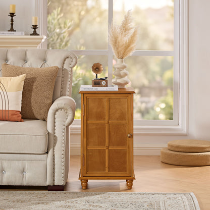 Floor Cabinet With Adjustable Shelf, Storage For Entryway