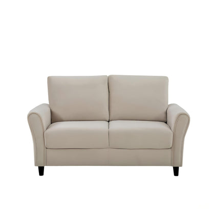 Patricia - Curved Arm Loveseat Sofa