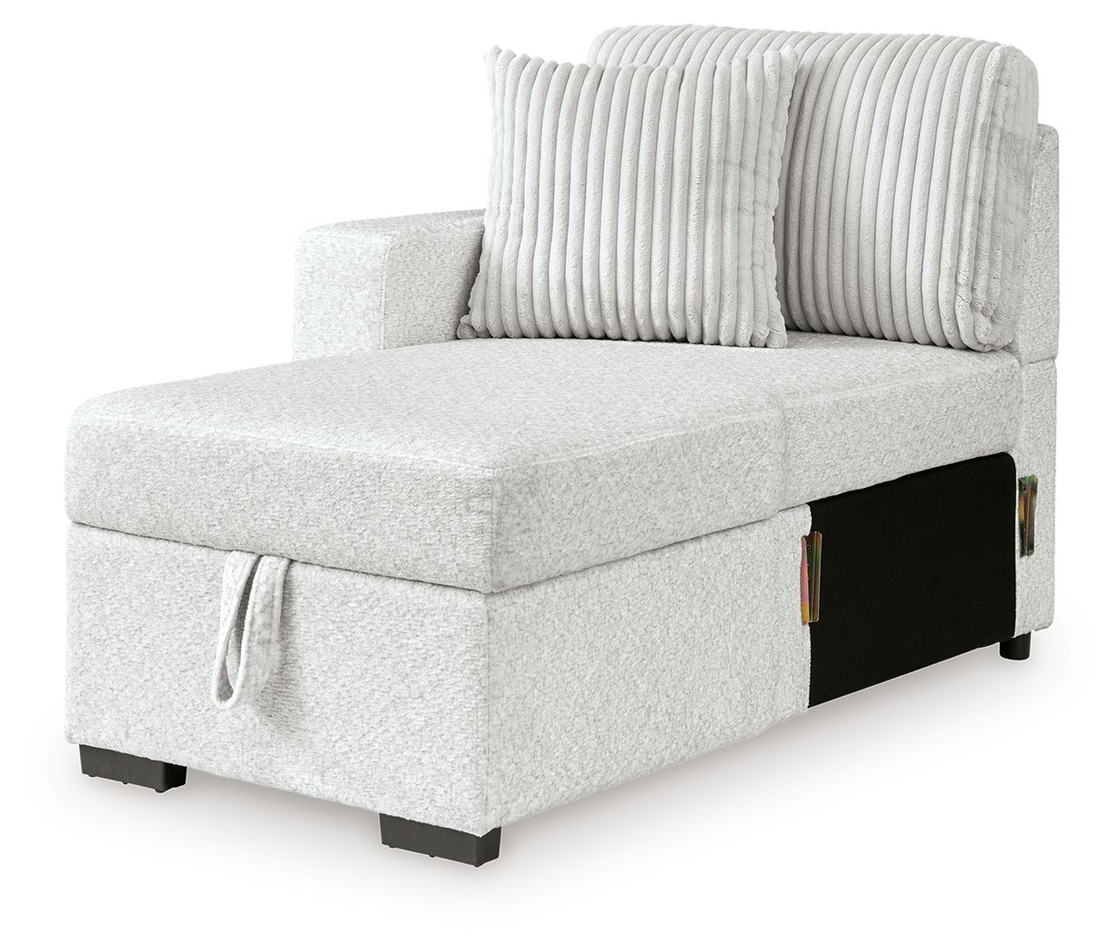 Wohlen - LAF Corner Chaise With Storage - Alloy