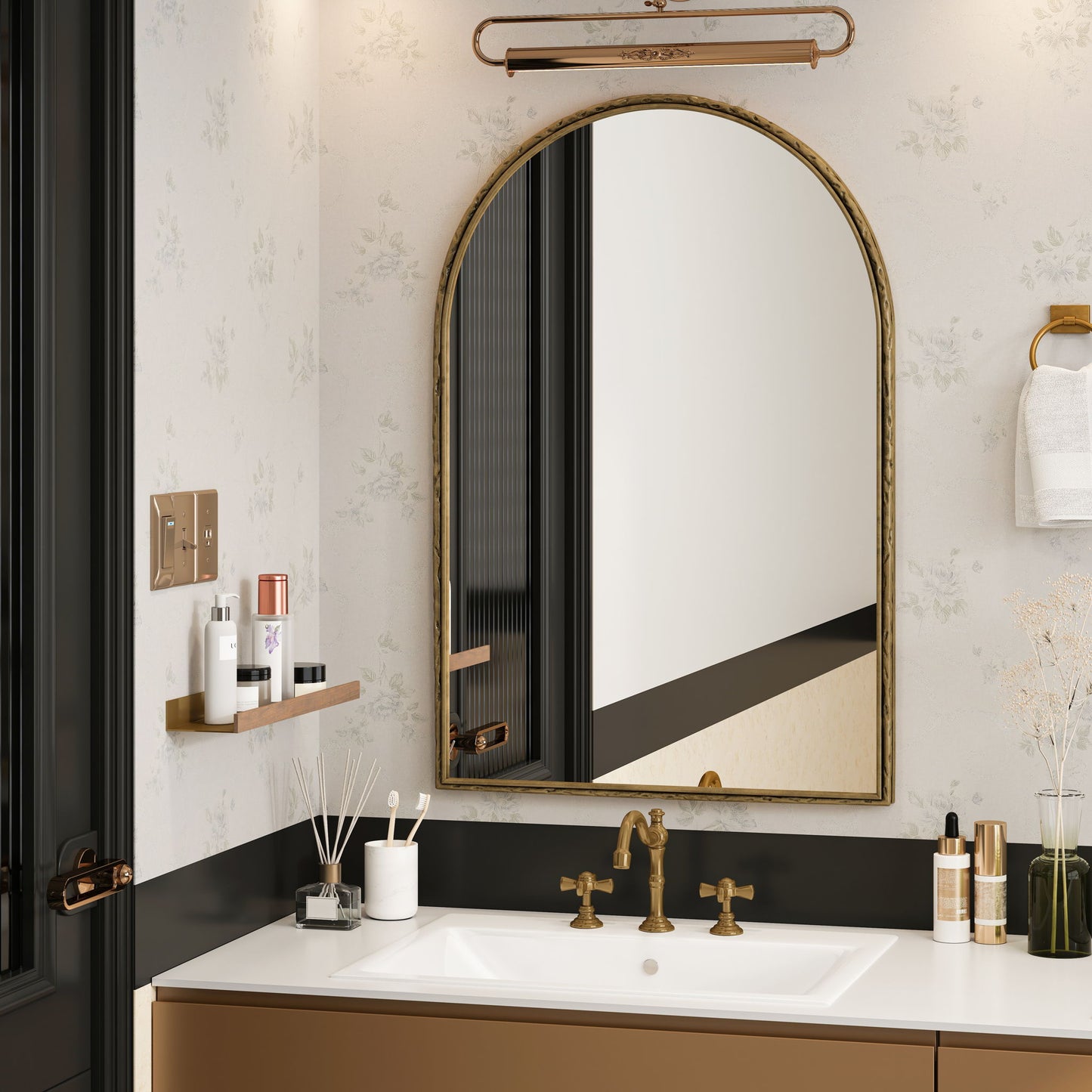 Arched Mirror With Shatterproof Glass
