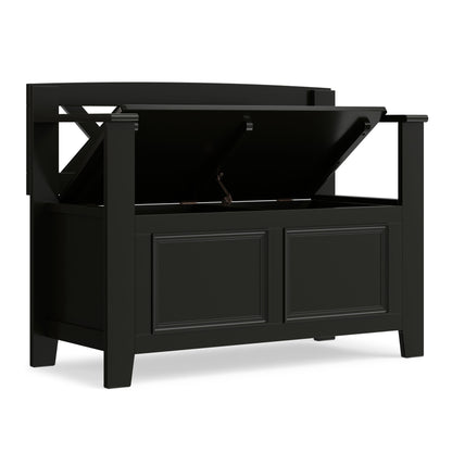 Amherst - Small Transitional Entryway Storage Bench