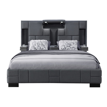Yaris - Contemporary Bed With Wireless Charging And LED Lights