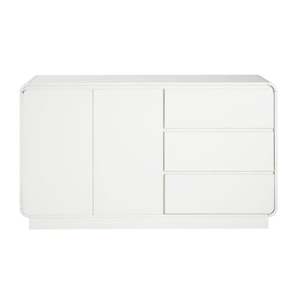 Sideboard, Wide Storage With 2 Doors And 3 Drawers