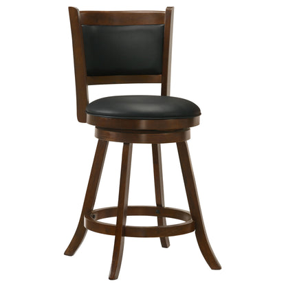 Swivel Stool With Swivel Base (Set of 2) - Black / Brown