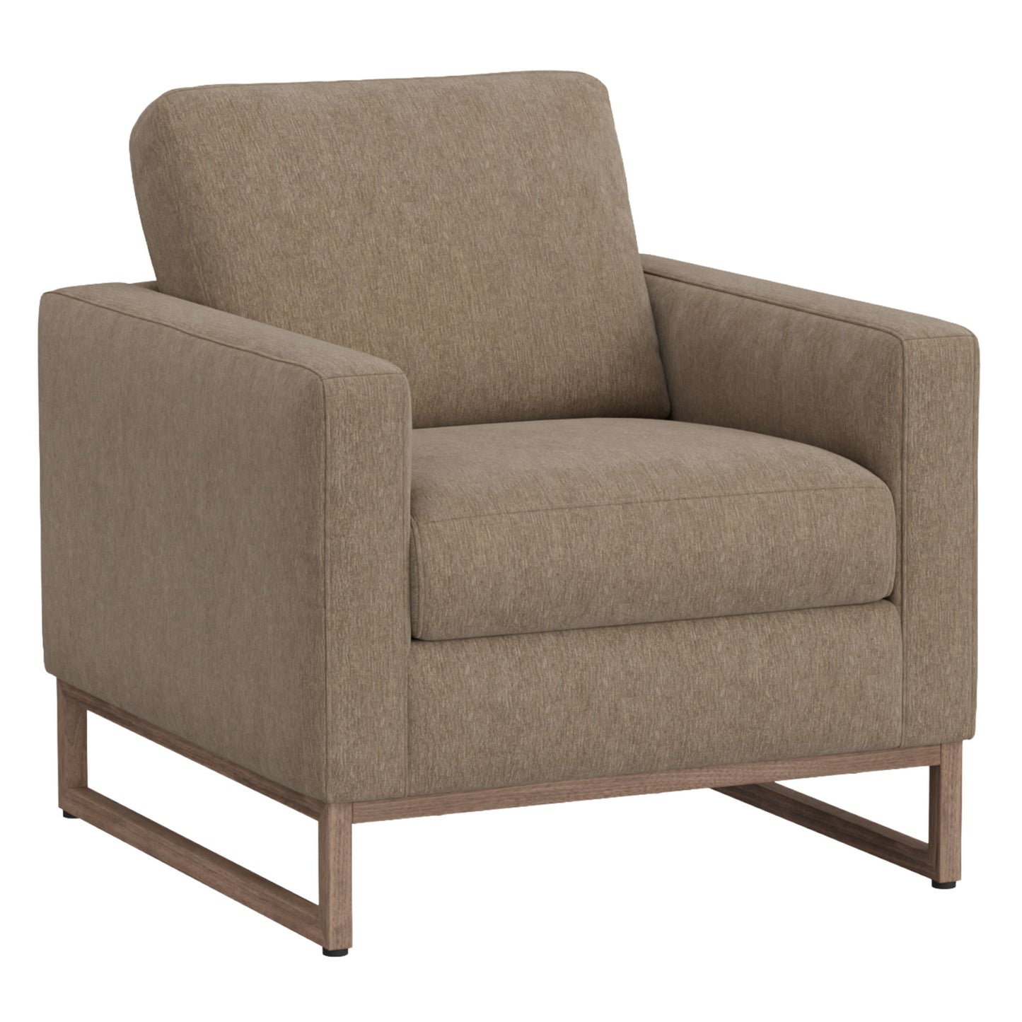 Accent Chair With Track Arm Design