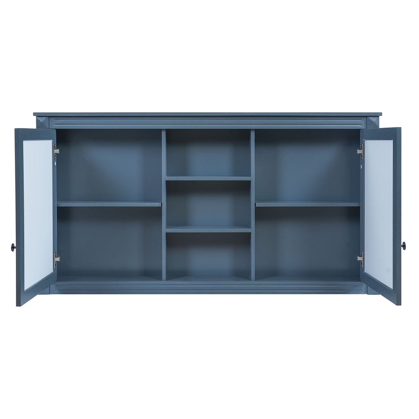 Modern Wall-Mount 2 In 1 Mirror Cabinet With Adjustable Shelves, Soft-Closing Hinges