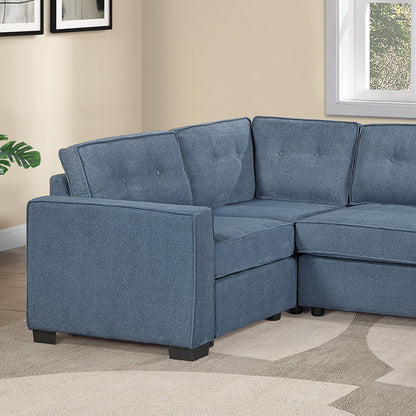 Reversible Chaise U - Sectional Couch, Living Room 3 Piece Set