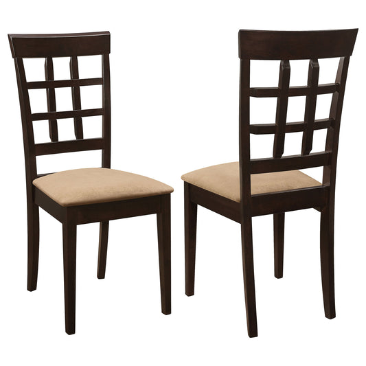 Lattice Back Dining Chair (Set of 2) - Brown