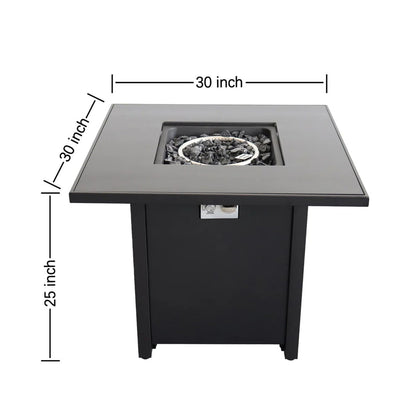 Powdercoated Fire Pit With Top