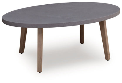 Harmony Headlands - Oval Cocktail Table - Natural / Gray