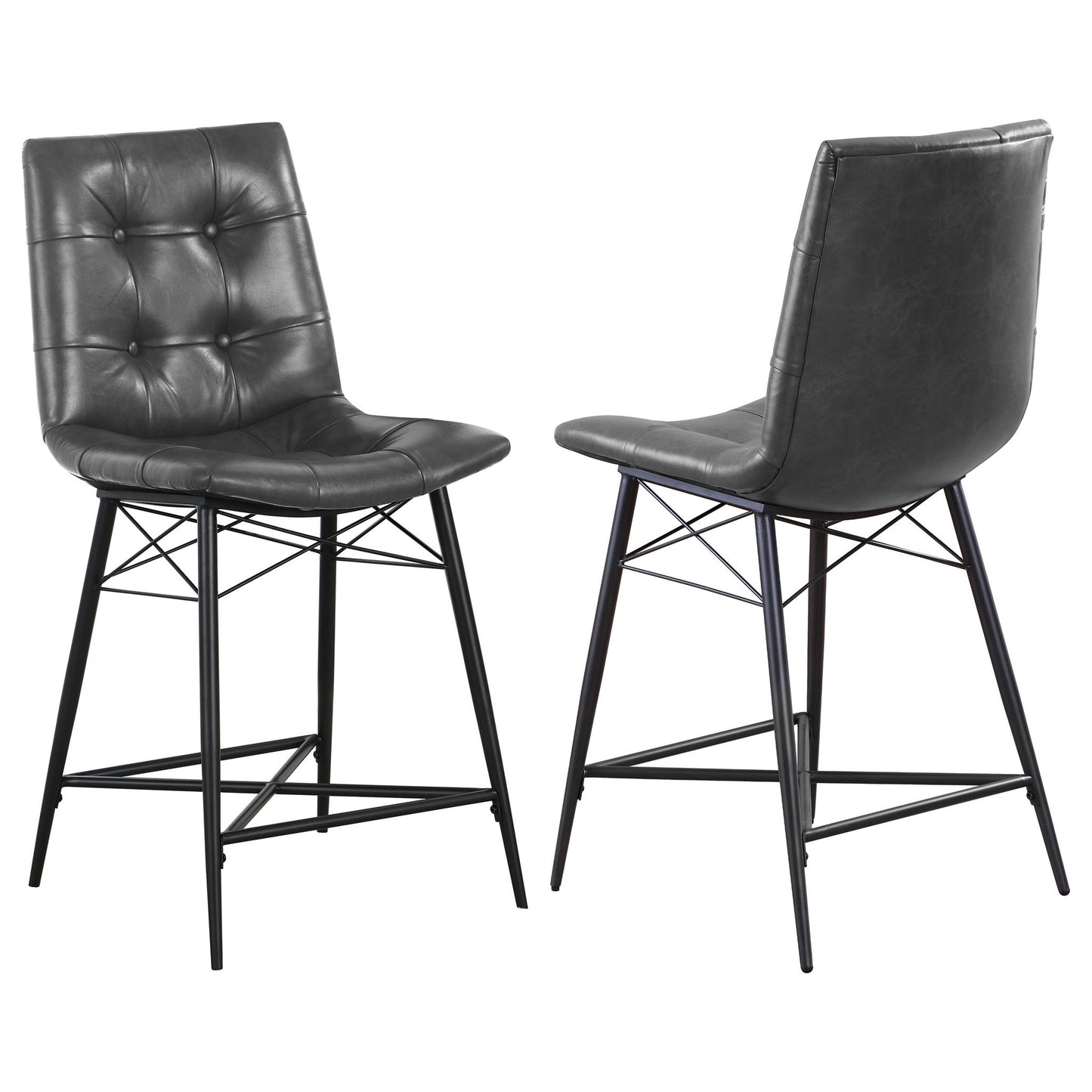 Counter Height Stools & Padded Seat (Set of 2)