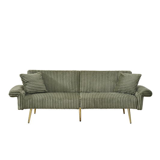 Luxury Foldable Double Sofa Bed With Folding Armrests