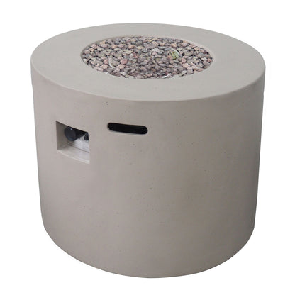 Round Iron Fire Pit With 40, 000 Btu