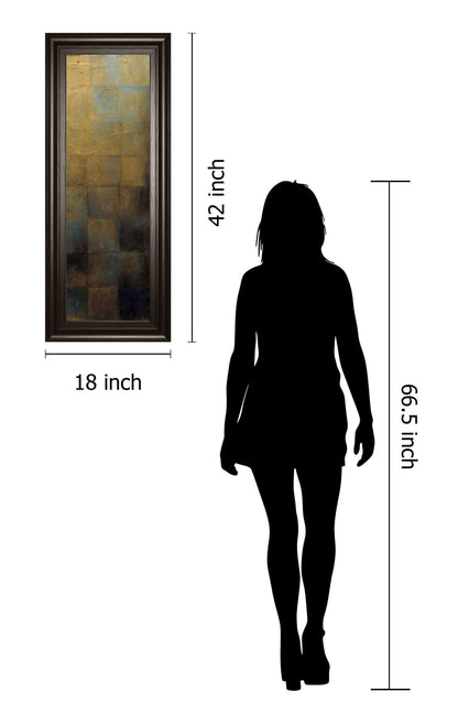 Modra III By Pasion - Framed Print Wall Art - Light Brown
