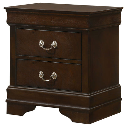 Demetra - 2 Drawer Nightstand - Cappuccino