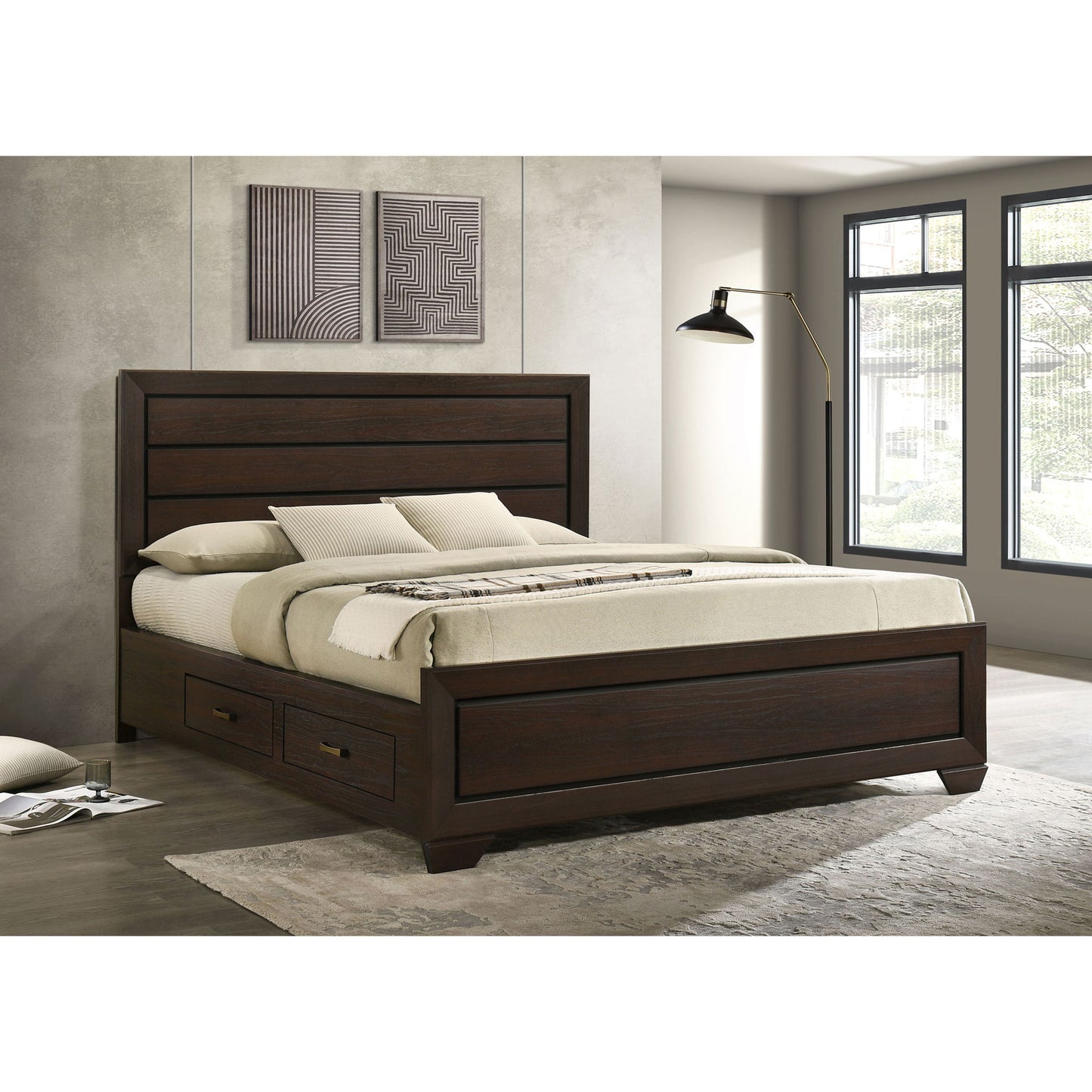 Holmgren - Panel Bed With Side Drawers