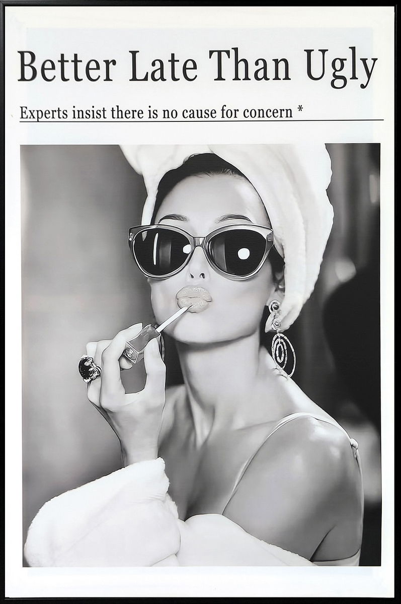 "Chic Reflection" Canvas In Frame - Gray