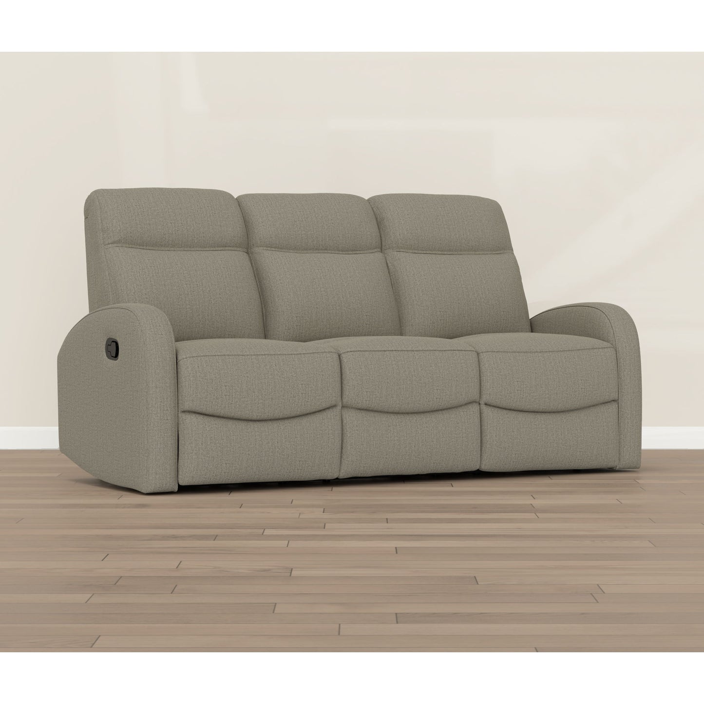 Manual Reclining Sofa With Dual Independent Recliners