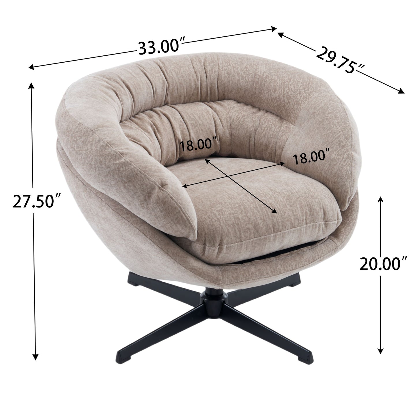 Modern Office Chair With 360 Degree Swivel