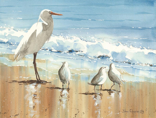 Small - His Entourage By John Rossini - Light Blue