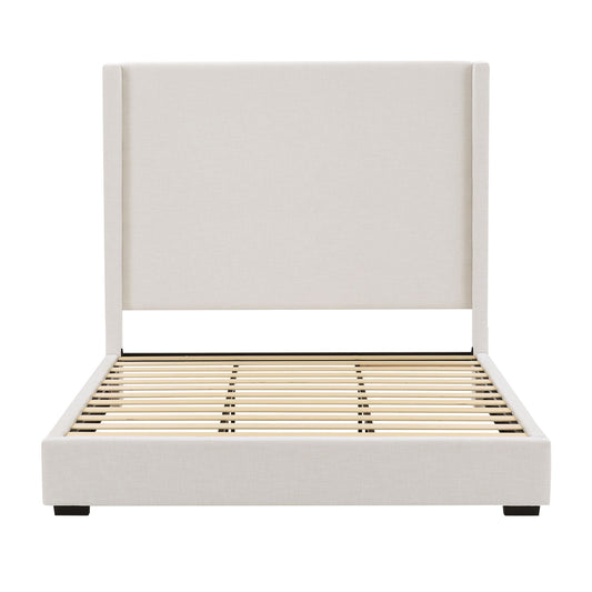 Hampton - Upholstered Platform Bed With Tall Headboard