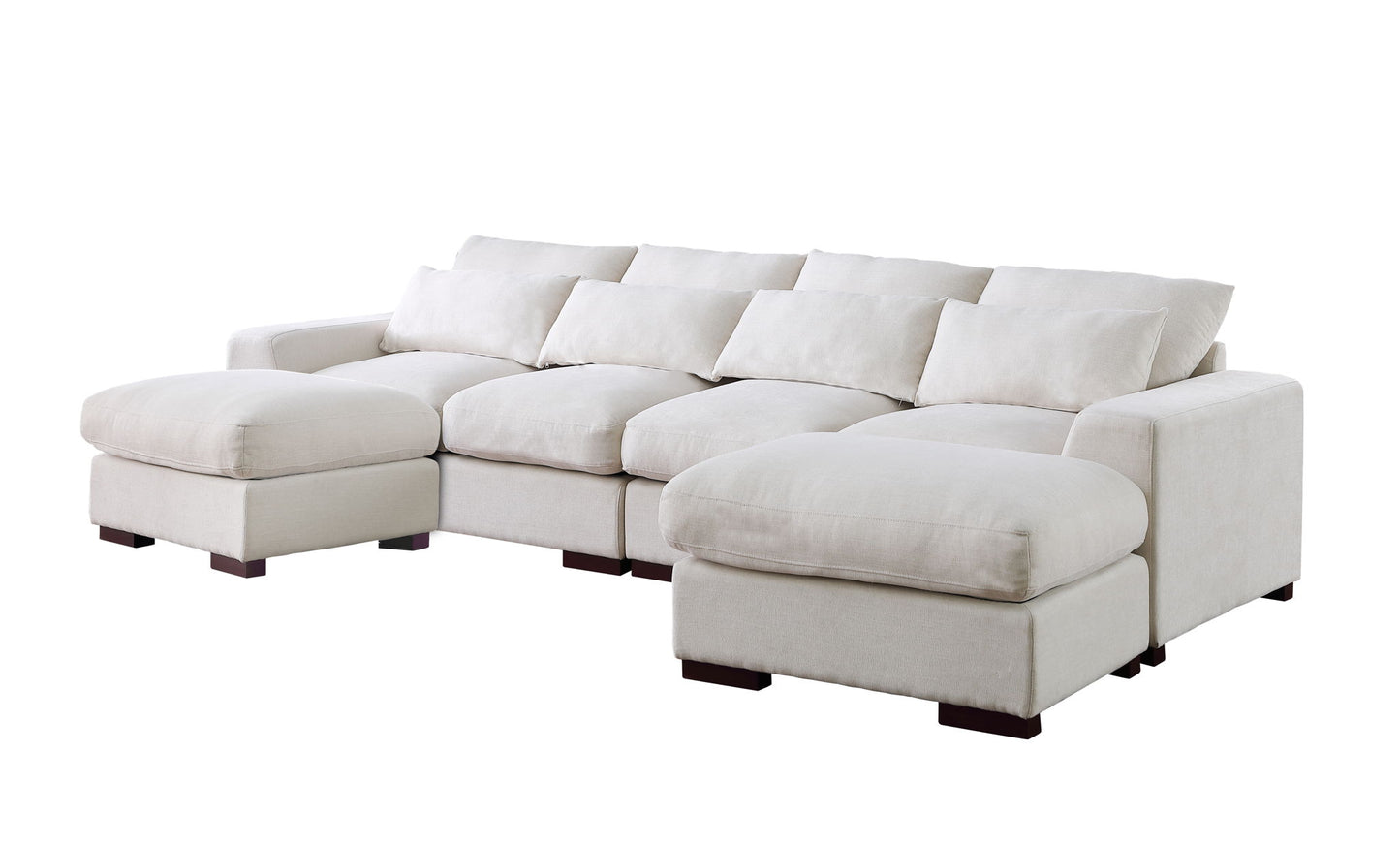 Tatman - Sectional With 2 Ottomans