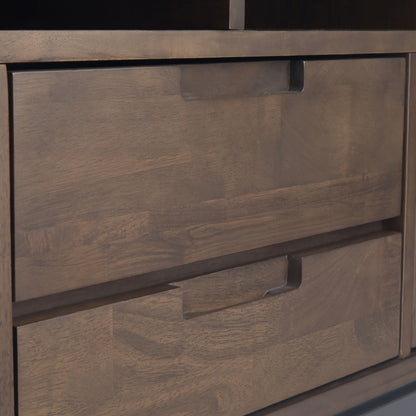 Banting - Wide TV Stand - Walnut Brown