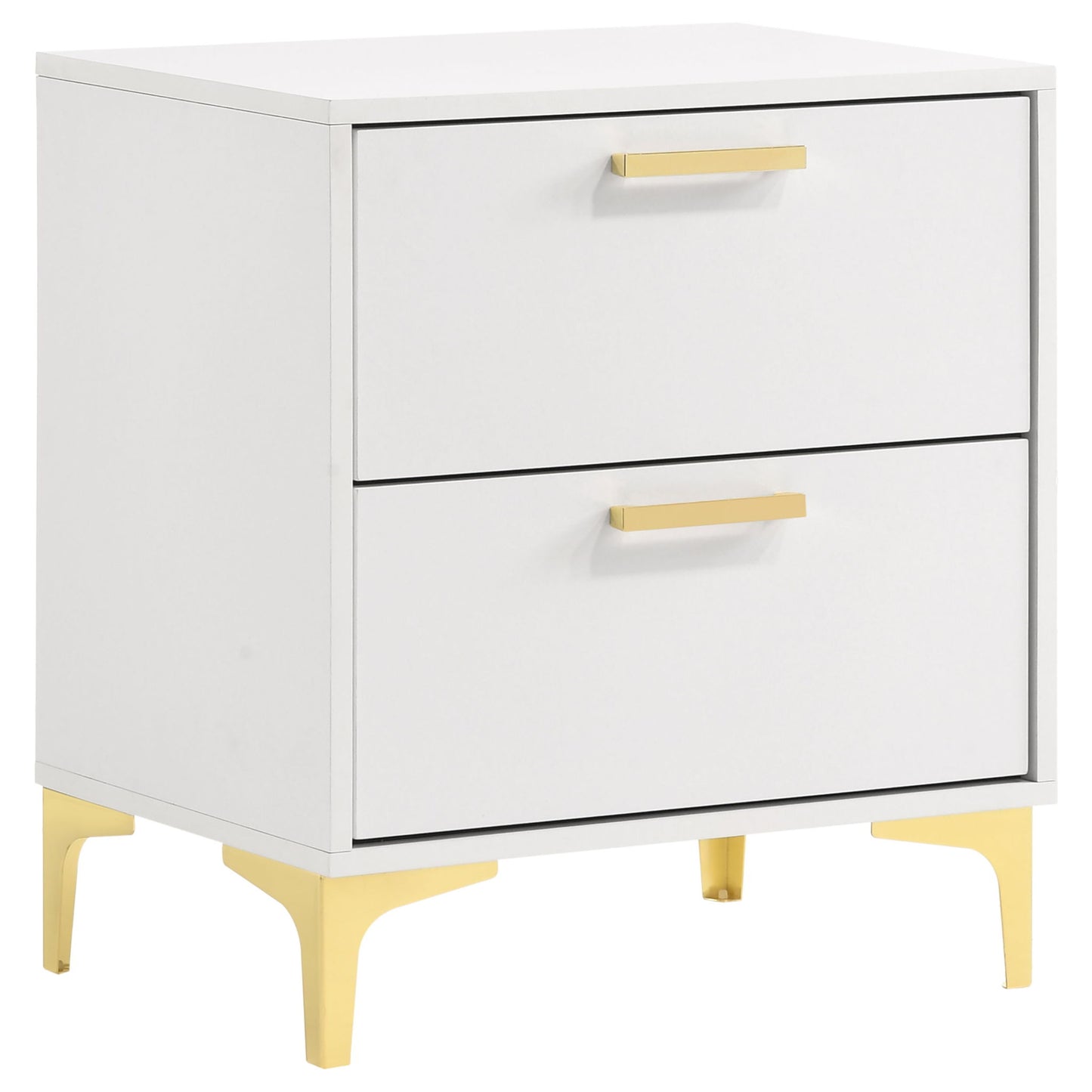 Karena - 2 Drawer Rectangular Nightstand - White