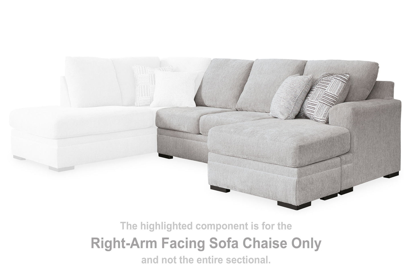 Gabyleigh - Raf Sofa Chaise - Nickel