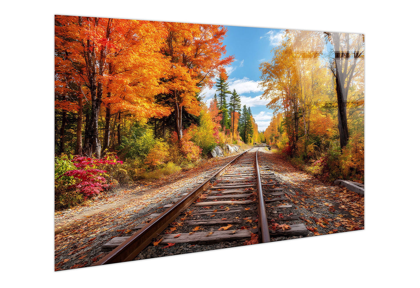 Autumn Passage Tempered Glass - Orange / Gold