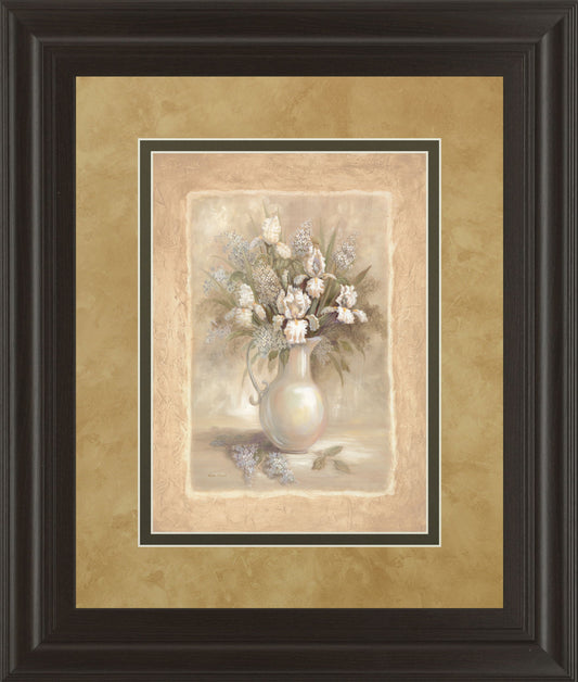 Bounty I By Vivian Flasch - Framed Print Wall Art - Light Brown