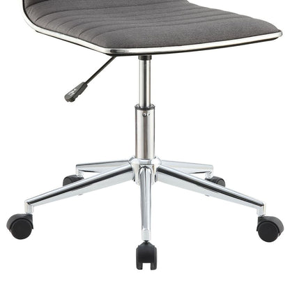 Armless Office Chair, Adjustable Height