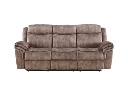 Zubaida - Two Tone Recliner Sofa With USB Port Drop Down Table