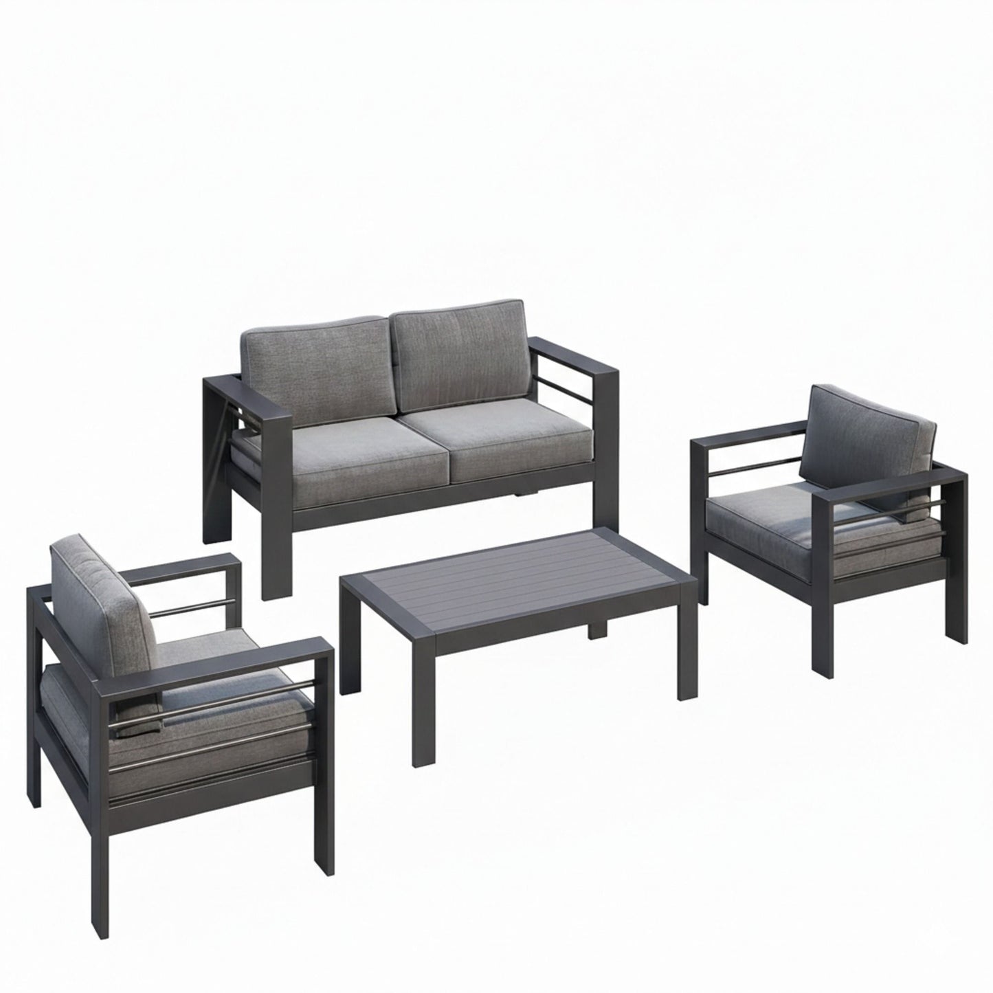 Outdoor Patio Set, All-Weather & Thick Cushions