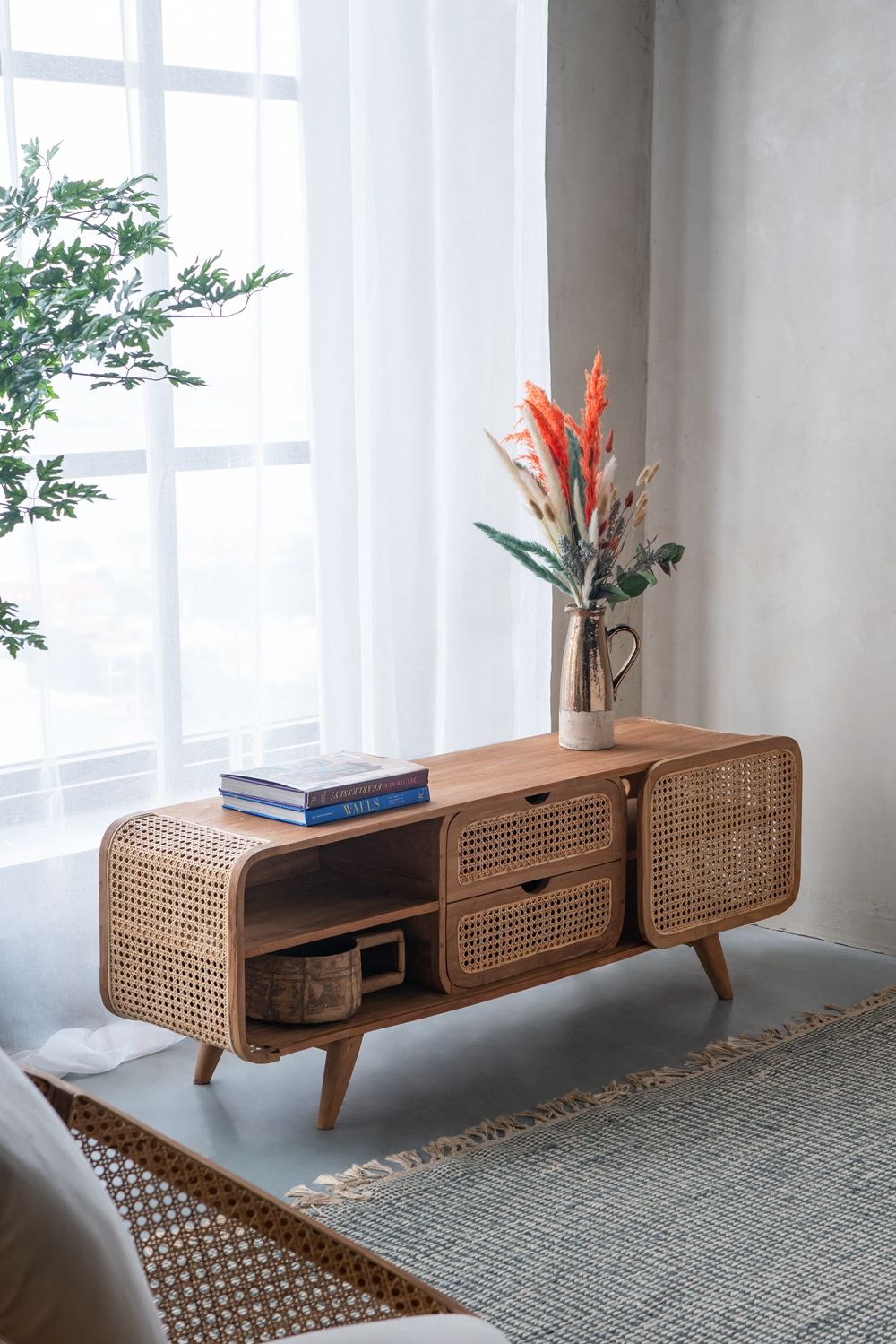 Teak Cabinet - Natural Wood / Brown
