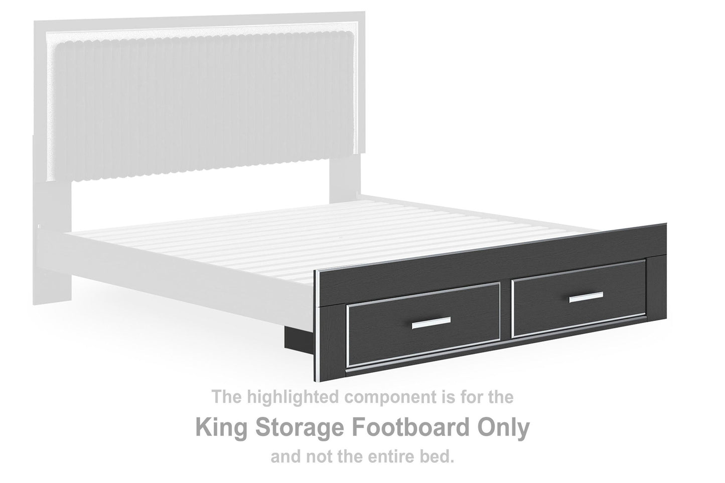 Zuraleus - King Storage Footboard - Black