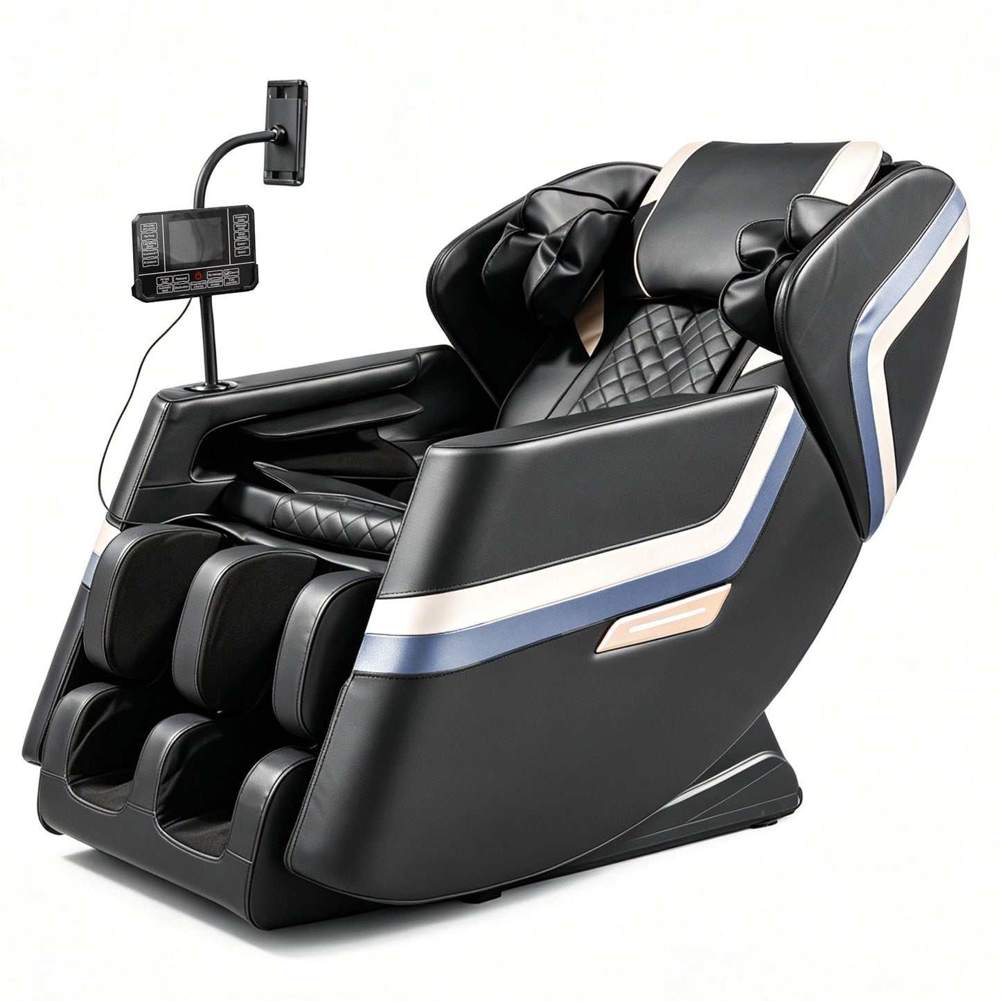 Massage Chair Recliner, Zero Gravity & Full Body Air Pressure - Black