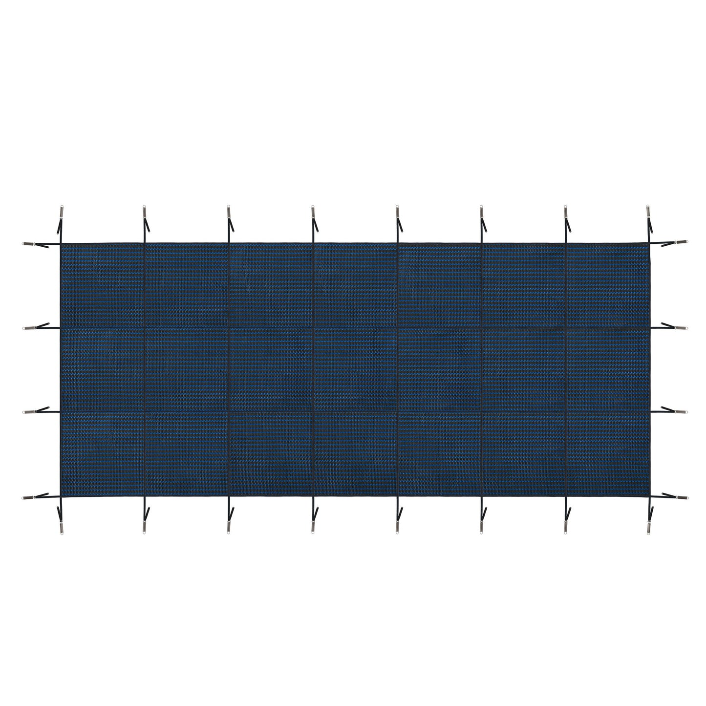 Swimming Pool Safety Cover For Rectangular Underground Pools - Blue