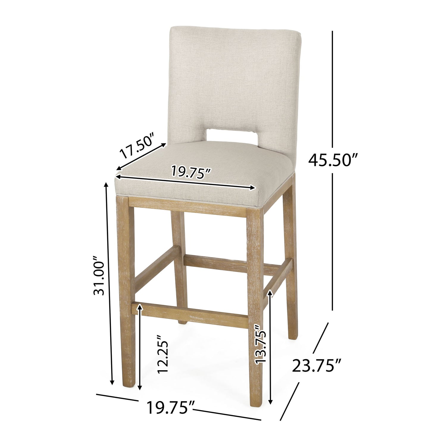 Counter Stools (Set of 2) - Wheat