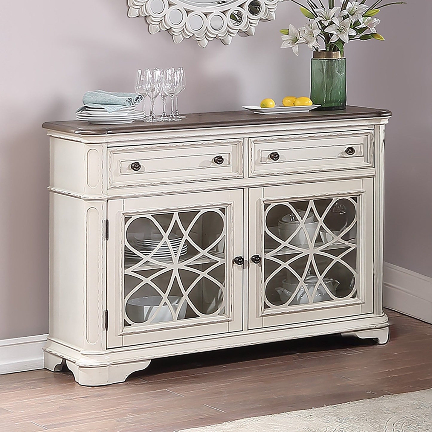 Server Drawers Storage Cabinet For Dining Room