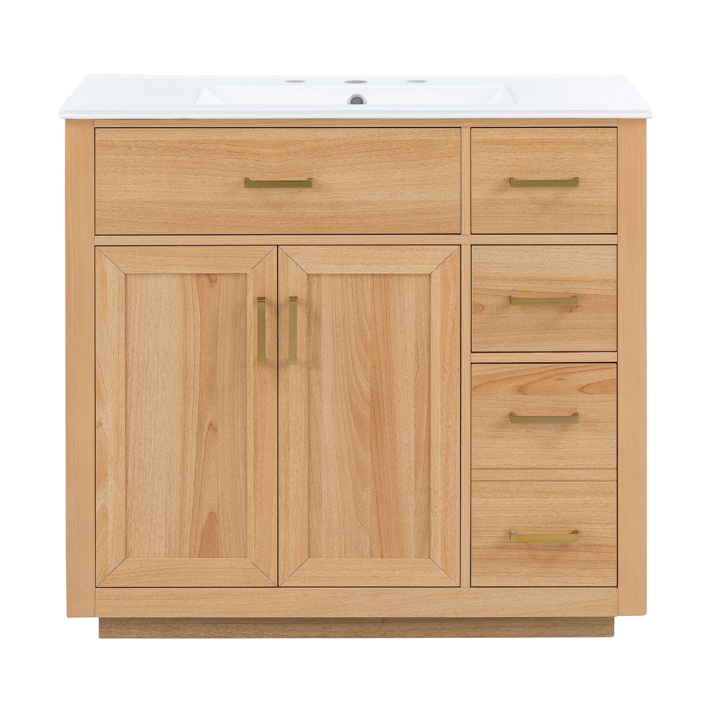 Bathroom Vanity & Sink, Soft Close Doors & Drawers - Wood