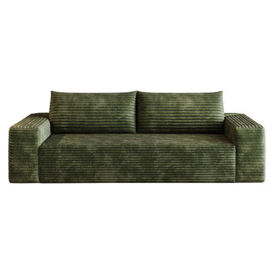 3 Setaser Sofa, Deep Seat Couches For Living Room - Green