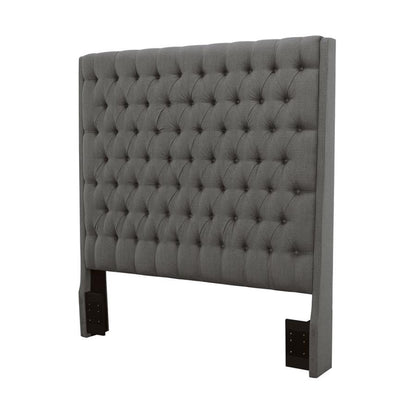 Camille - Upholstered Queen Panel Headboard - Gray