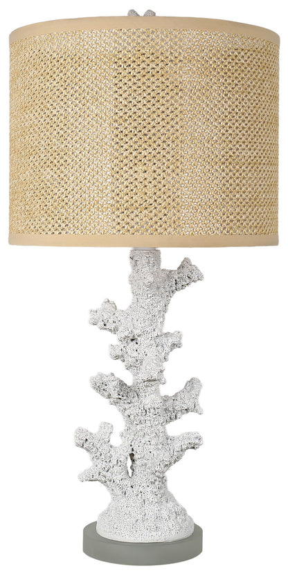 Coral Haven - 26 X 13 - Resin Table Lamp (Set of 2) - Matte White