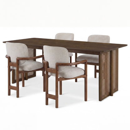 5 Piece Indoor Dining Set, Table & 4 Chairs