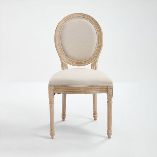 Upholstered With Round Back Dining Chairs (Set of 2)