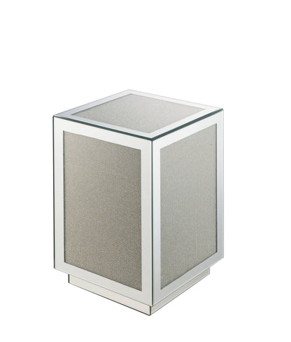 Noralie - Accent Table - Silver - Mirror