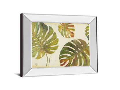 Organic I By Patricia Pinto - Mirror Framed Print Wall Art - Green